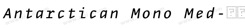 Antarctican Mono Med字体转换 Antarctican Mono Med字体转换